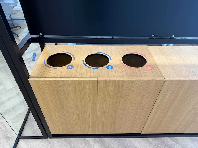Kantoor roomdivider 188x45x200 cm - afbeelding 3 van  15