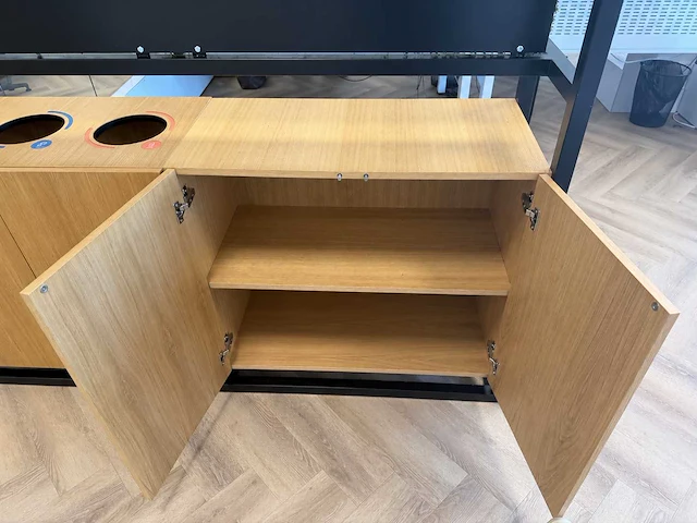 Kantoor roomdivider 188x45x200 cm - afbeelding 5 van  15