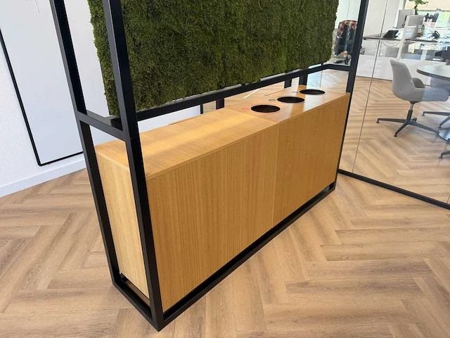 Kantoor roomdivider 188x45x200 cm - afbeelding 9 van  15