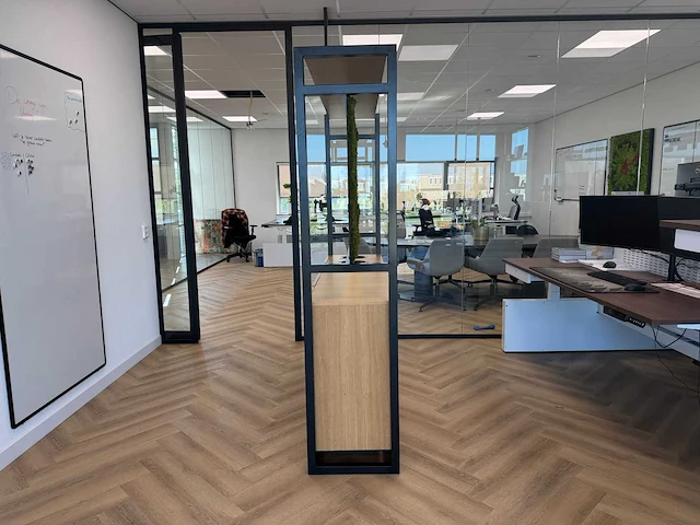 Kantoor roomdivider 188x45x200 cm - afbeelding 13 van  15