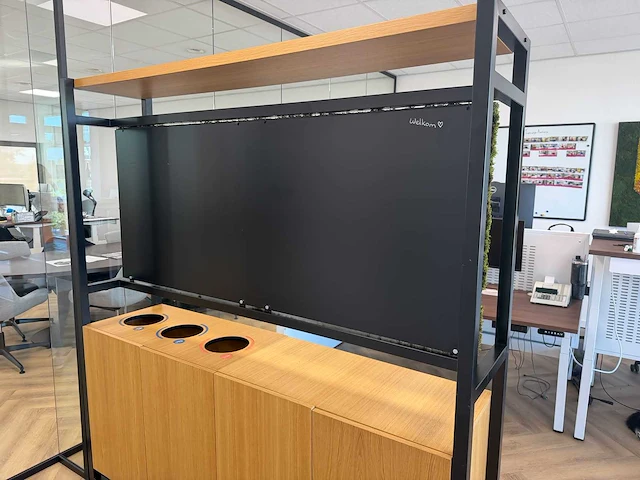 Kantoor roomdivider 188x45x200 cm - afbeelding 15 van  15