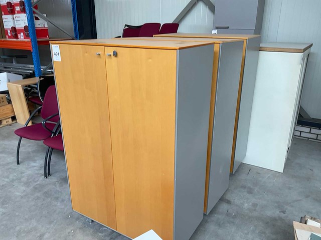 Kantoorkast beuken (3x) - afbeelding 1 van  3