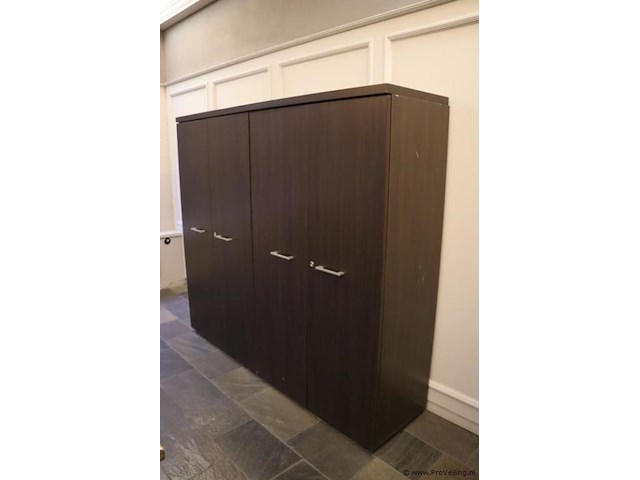 Kantoorkast incl. sleutels, 4-deurs - 180x46x160cm - afbeelding 1 van  5