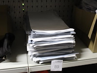 Kantoorpapier in wit en blauw met micro helmet screen - afbeelding 1 van  2