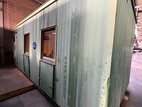 Kantoorunit 20ft v.v. 1 loopdeur, 5 ramen, schakelkast - afbeelding 1 van  6