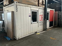Kantoorunit 20ft. v.v. ramen + rolluik - afbeelding 1 van  8