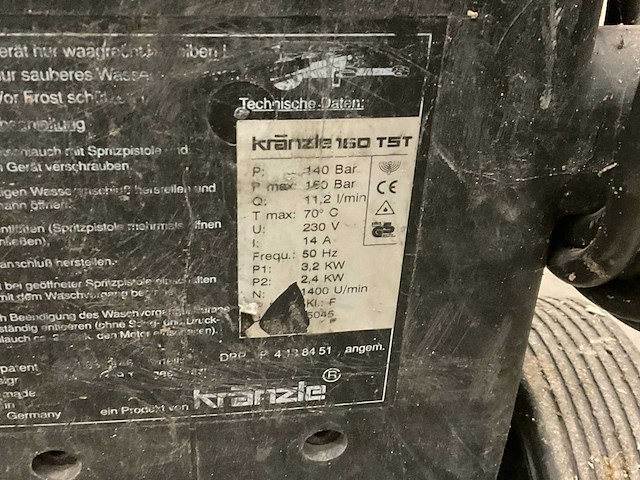 Kanzle 160tst hogedrukreiniger - afbeelding 2 van  2