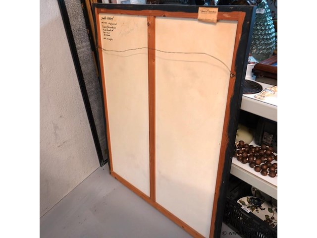 Kapitaal olieverschilderij op paneel in lijst - afbeelding 4 van  5