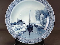 Kapitale delfstblauwe schotel - afbeelding 1 van  5