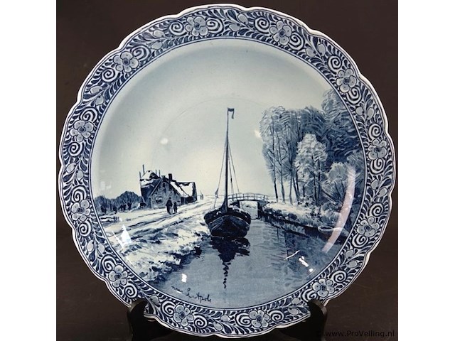 Kapitale delfstblauwe schotel - afbeelding 2 van  5