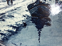 Kapitale delfstblauwe schotel - afbeelding 3 van  5