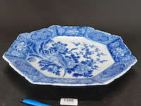Kapitale (diam 46cm) 19de eeuws octogonale japanse arita-schotel - afbeelding 1 van  5