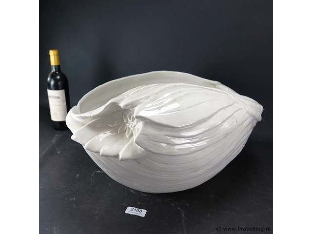 Kapitale porseleinen schaal/pot - afbeelding 1 van  5