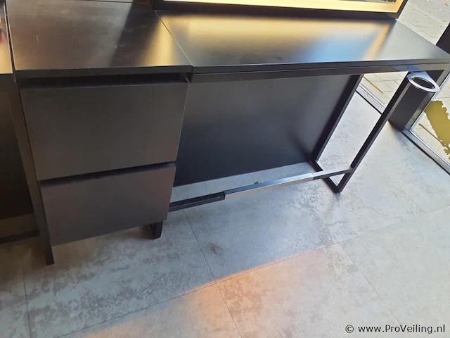 Kappers wandkaptafel incl. föhnhouder - afbeelding 1 van  3