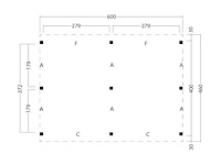 Kapschuur billund xl, basispakket red class wood 605 x 460 cm - afbeelding 5 van  7