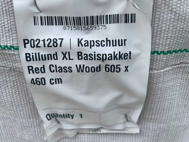 Kapschuur billund xl, basispakket red class wood 605 x 460 cm - afbeelding 3 van  7