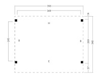 Kapschuur economy - overkapping 4000x3000x2750mm - afbeelding 4 van  6