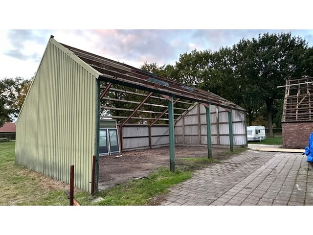 Kapschuur | gedemonteerd, staalconstructie - afbeelding 1 van  13