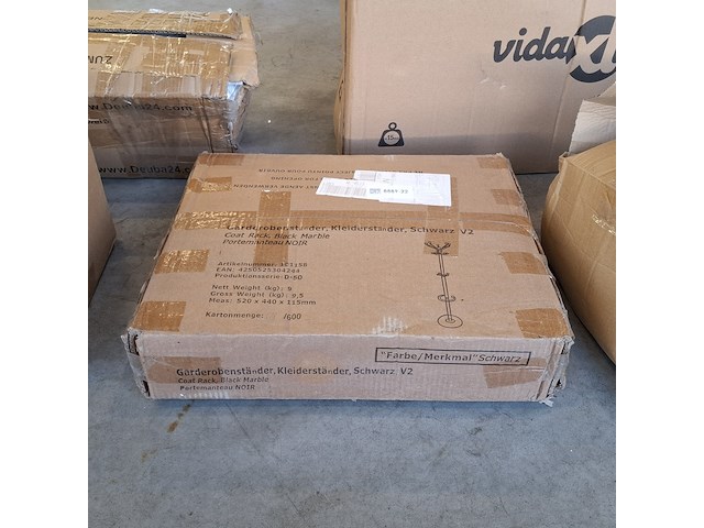 Kapstok, deuba, zwart - afbeelding 2 van  3