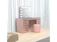 Kaptafel - vonato - rosabelle - 0 - kaptafel met spiegel en kruk - afbeelding 7 van  11