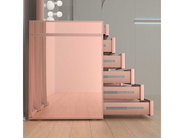 Kaptafel - vonato - roseaura - 0 - kaptafel met spiegel en kruk - afbeelding 3 van  12