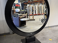 Kaptafel eiland, alpeda, round, zwart/goud - afbeelding 5 van  12