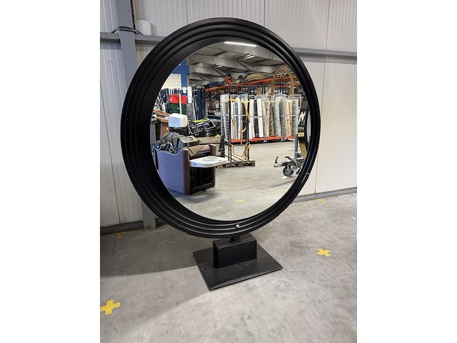 Kaptafel eiland alpeda, round, zwart/goud - afbeelding 6 van  13