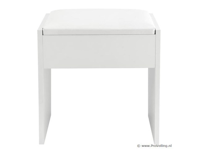 Kaptafel krukje melly wit - afbeelding 3 van  7