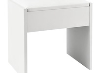 Kaptafel krukje melly wit - afbeelding 1 van  7