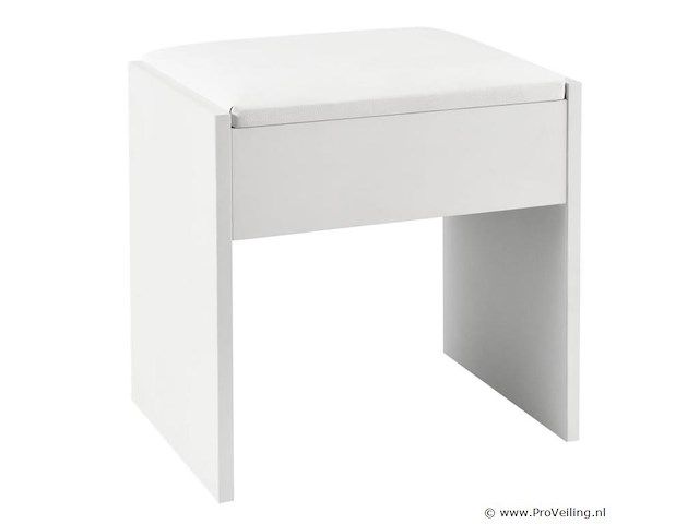 Kaptafel krukje melly wit - afbeelding 1 van  7