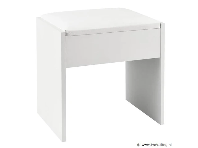 Kaptafel krukje melly wit - afbeelding 1 van  7
