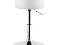 Kaptafel krukje tonia wit-zilver - afbeelding 1 van  10