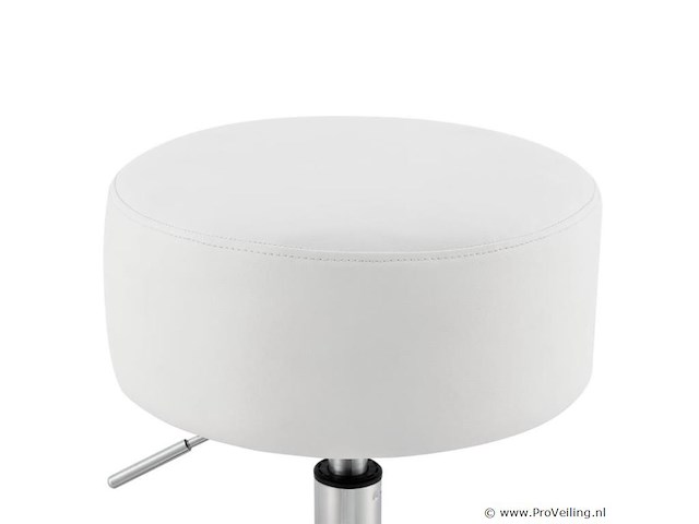 Kaptafel krukje tonia wit-zilver - afbeelding 6 van  10