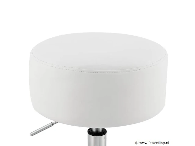 Kaptafel krukje tonia wit-zilver - afbeelding 6 van  10