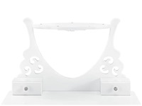 Kaptafel / schminktafel julia incl. krukje & spiegel - afbeelding 6 van  7