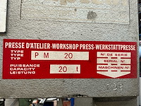 Kaptein - pm 20 - facom pm 20 hydraulische werkplaatspers 20 ton - afbeelding 9 van  10