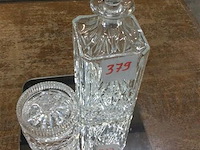 Karaf h:25 + dekselpot kristal - afbeelding 1 van  4