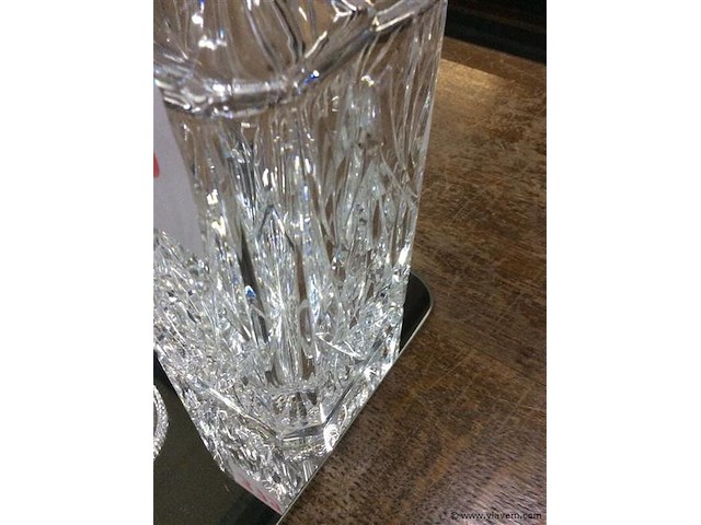 Karaf h:25 + dekselpot kristal - afbeelding 3 van  4