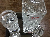 Karaf h:25 + dekselpot kristal - afbeelding 4 van  4