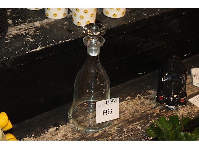 Karaf met dophoogte 31 cm. - afbeelding 1 van  2