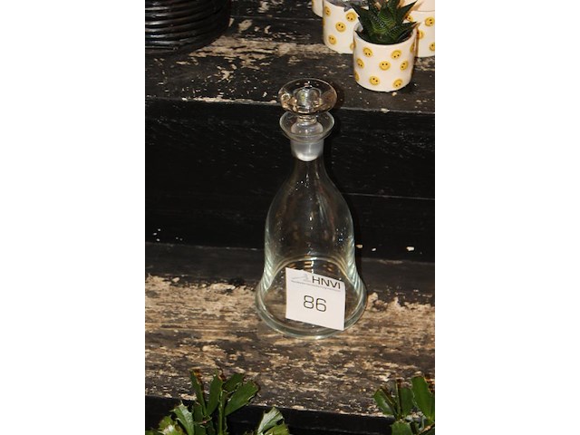 Karaf met dophoogte 31 cm. - afbeelding 2 van  2