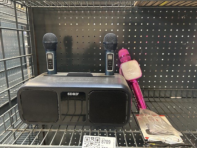 Karaoke set met microfoons - afbeelding 1 van  5