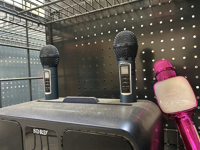 Karaoke set met microfoons - afbeelding 3 van  5