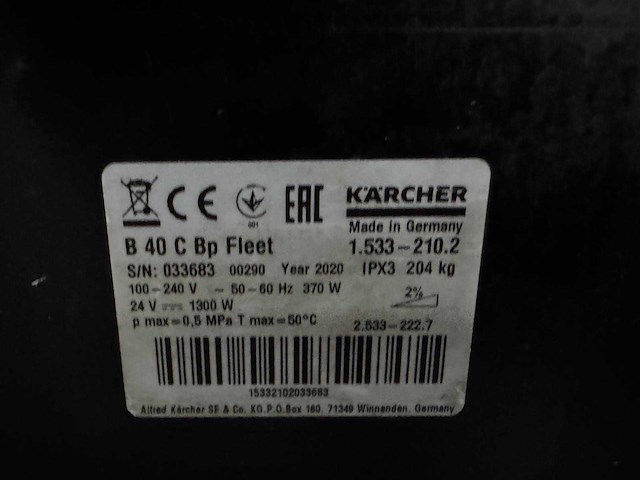 Karcher - b 40 c bp - accu's 2024 - sweeper, self driven - - afbeelding 3 van  6