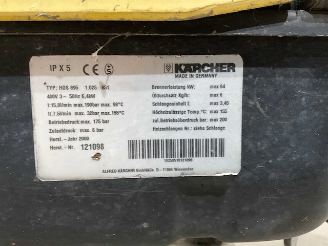 Kärcher - hds 895 - hogedrukreiniger - afbeelding 5 van  9