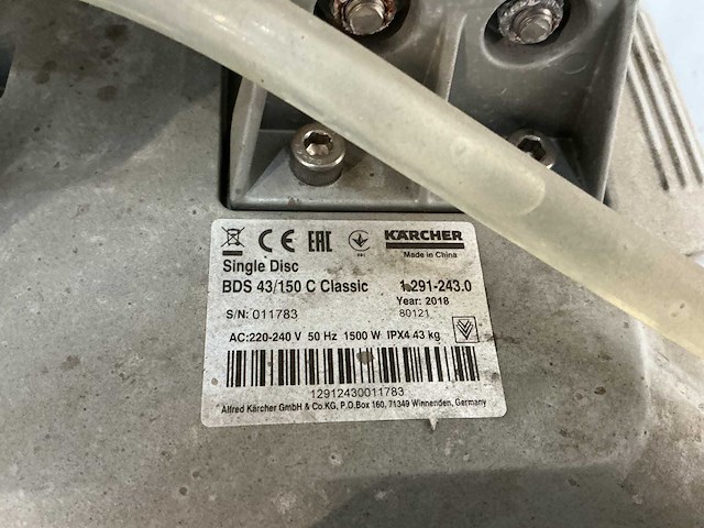 Karcher - single disc bds 43/150 c classic - floor cleaner - 2018 - afbeelding 4 van  5