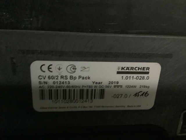 Karcher - veegmachine - afbeelding 8 van  9