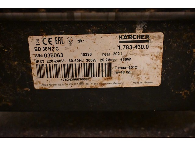 Kärcher bd 38/12 c eu schrob-zuigmachine - afbeelding 8 van  8