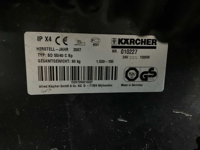 Kärcher bd55/40 c vloerreiniger - afbeelding 8 van  9