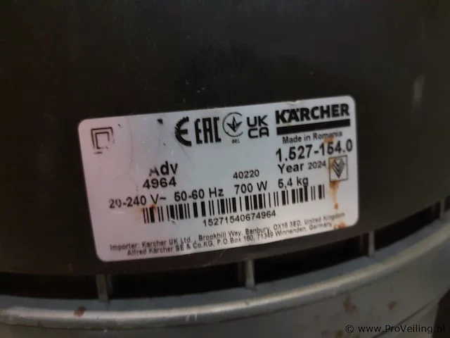Karcher droge stofzuiger t 10/1 adv 1.527-154.0 - afbeelding 5 van  8